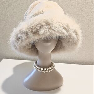 Faux Fur Bucket Hat Big Beautiful  Soft Thick Floppy Thick Fluffy Classi…